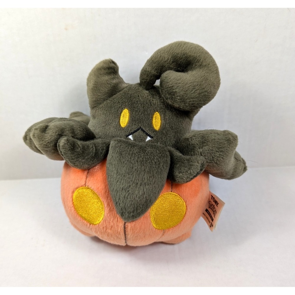 Pokemon Pumpkaboo Plush Tomy‎ 6" 7" Pumpkin Ghost